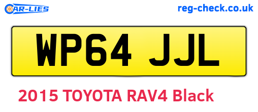 WP64JJL are the vehicle registration plates.