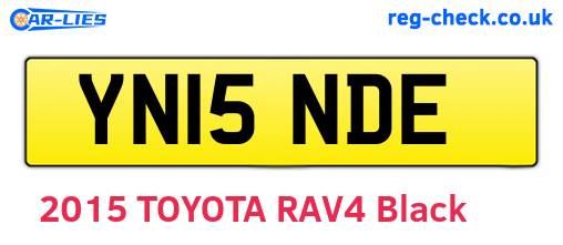 YN15NDE are the vehicle registration plates.