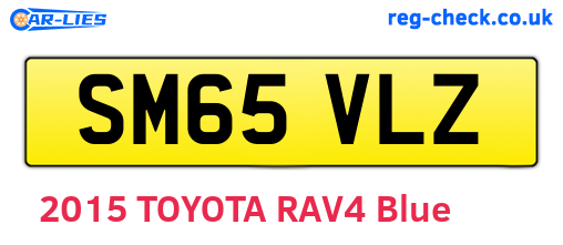 SM65VLZ are the vehicle registration plates.