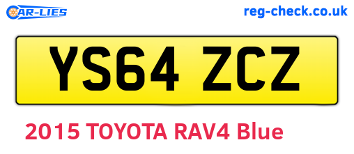 YS64ZCZ are the vehicle registration plates.