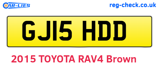 GJ15HDD are the vehicle registration plates.