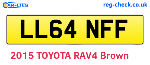 LL64NFF are the vehicle registration plates.