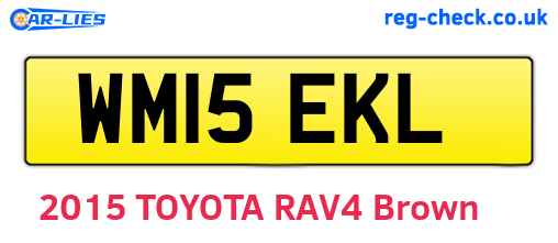 WM15EKL are the vehicle registration plates.
