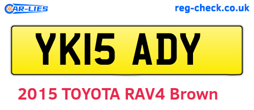 YK15ADY are the vehicle registration plates.