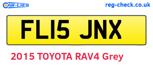 FL15JNX are the vehicle registration plates.