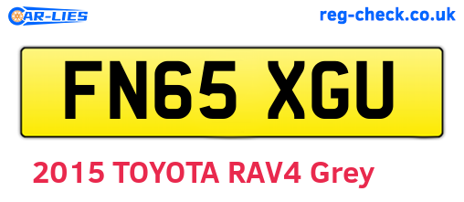 FN65XGU are the vehicle registration plates.