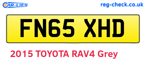 FN65XHD are the vehicle registration plates.