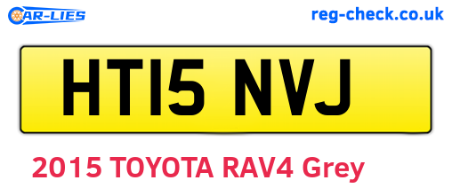 HT15NVJ are the vehicle registration plates.