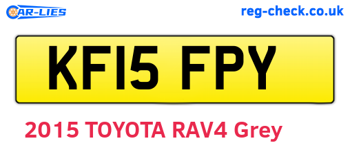 KF15FPY are the vehicle registration plates.