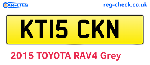 KT15CKN are the vehicle registration plates.