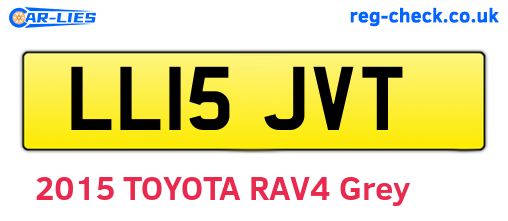 LL15JVT are the vehicle registration plates.