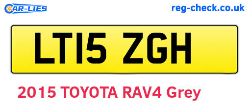 LT15ZGH are the vehicle registration plates.