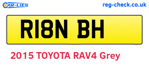 R18NBH are the vehicle registration plates.