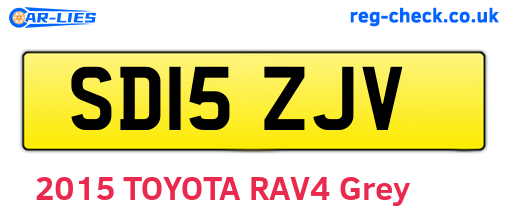 SD15ZJV are the vehicle registration plates.