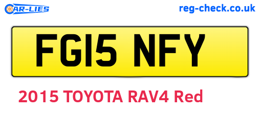 FG15NFY are the vehicle registration plates.