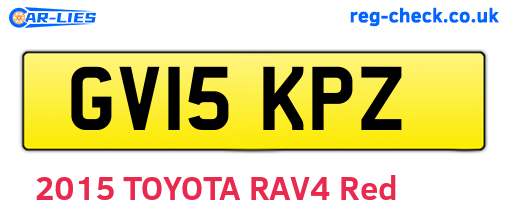 GV15KPZ are the vehicle registration plates.