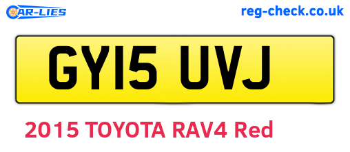 GY15UVJ are the vehicle registration plates.