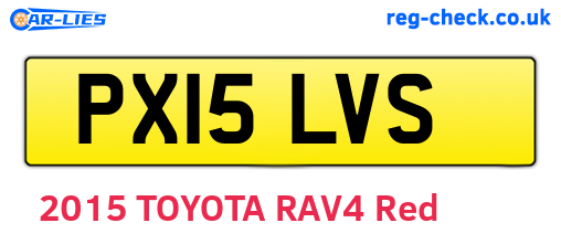 PX15LVS are the vehicle registration plates.