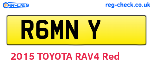 R6MNY are the vehicle registration plates.