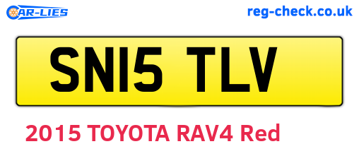 SN15TLV are the vehicle registration plates.