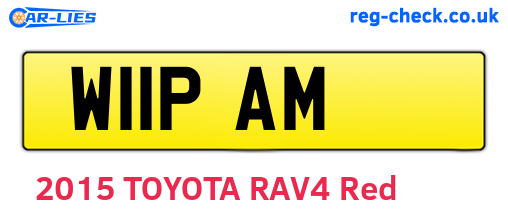 W11PAM are the vehicle registration plates.