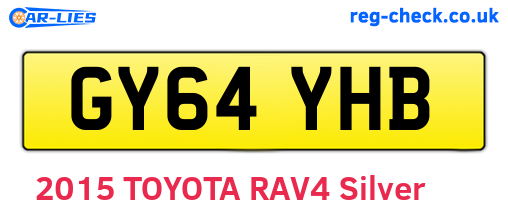GY64YHB are the vehicle registration plates.
