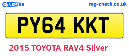 PY64KKT are the vehicle registration plates.
