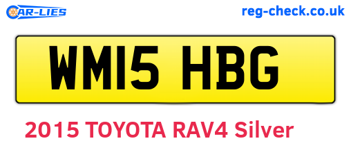 WM15HBG are the vehicle registration plates.