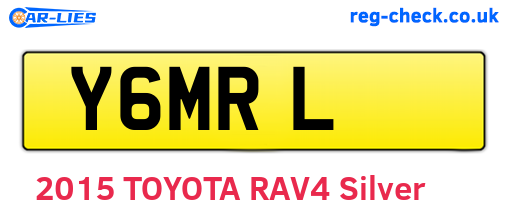 Y6MRL are the vehicle registration plates.