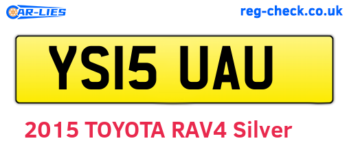 YS15UAU are the vehicle registration plates.