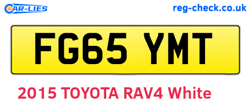 FG65YMT are the vehicle registration plates.