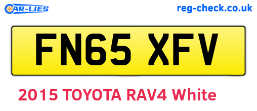 FN65XFV are the vehicle registration plates.