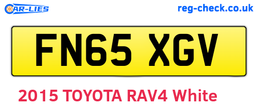 FN65XGV are the vehicle registration plates.