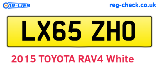 LX65ZHO are the vehicle registration plates.