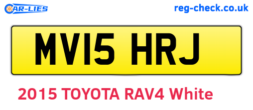 MV15HRJ are the vehicle registration plates.