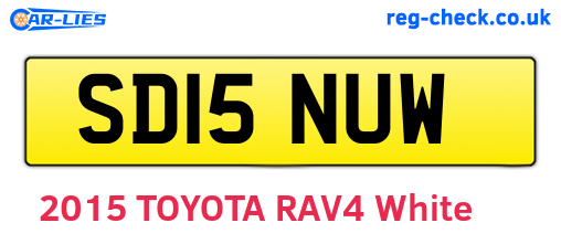 SD15NUW are the vehicle registration plates.