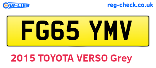 FG65YMV are the vehicle registration plates.