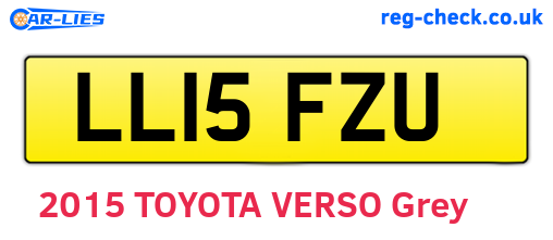 LL15FZU are the vehicle registration plates.
