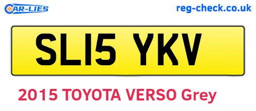 SL15YKV are the vehicle registration plates.