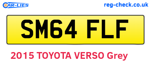 SM64FLF are the vehicle registration plates.