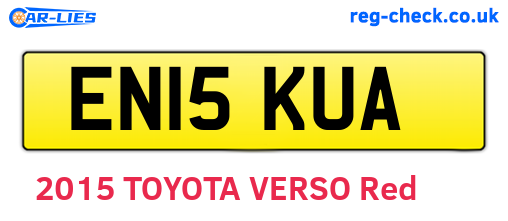 EN15KUA are the vehicle registration plates.