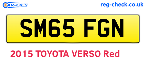 SM65FGN are the vehicle registration plates.