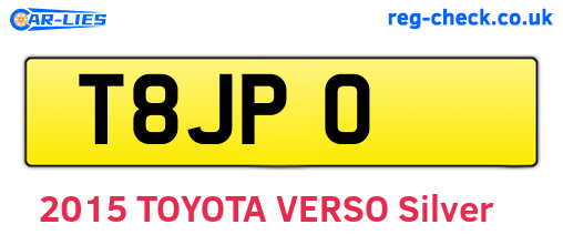T8JPO are the vehicle registration plates.