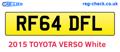 RF64DFL are the vehicle registration plates.