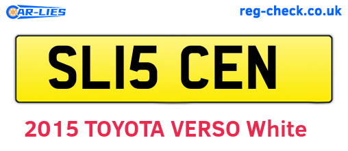 SL15CEN are the vehicle registration plates.