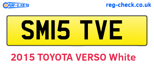 SM15TVE are the vehicle registration plates.