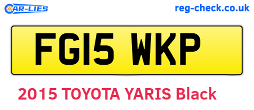 FG15WKP are the vehicle registration plates.
