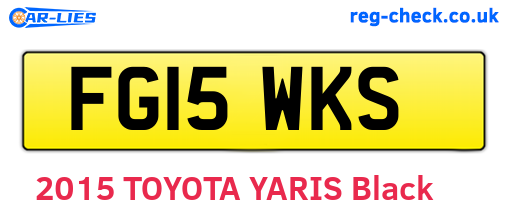 FG15WKS are the vehicle registration plates.