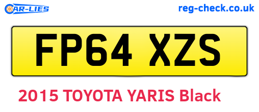 FP64XZS are the vehicle registration plates.
