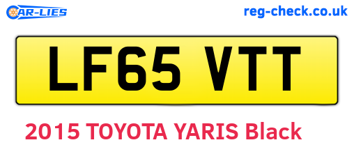 LF65VTT are the vehicle registration plates.